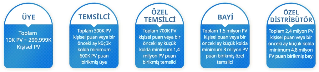 Atomy Girişimci Seviyeleri